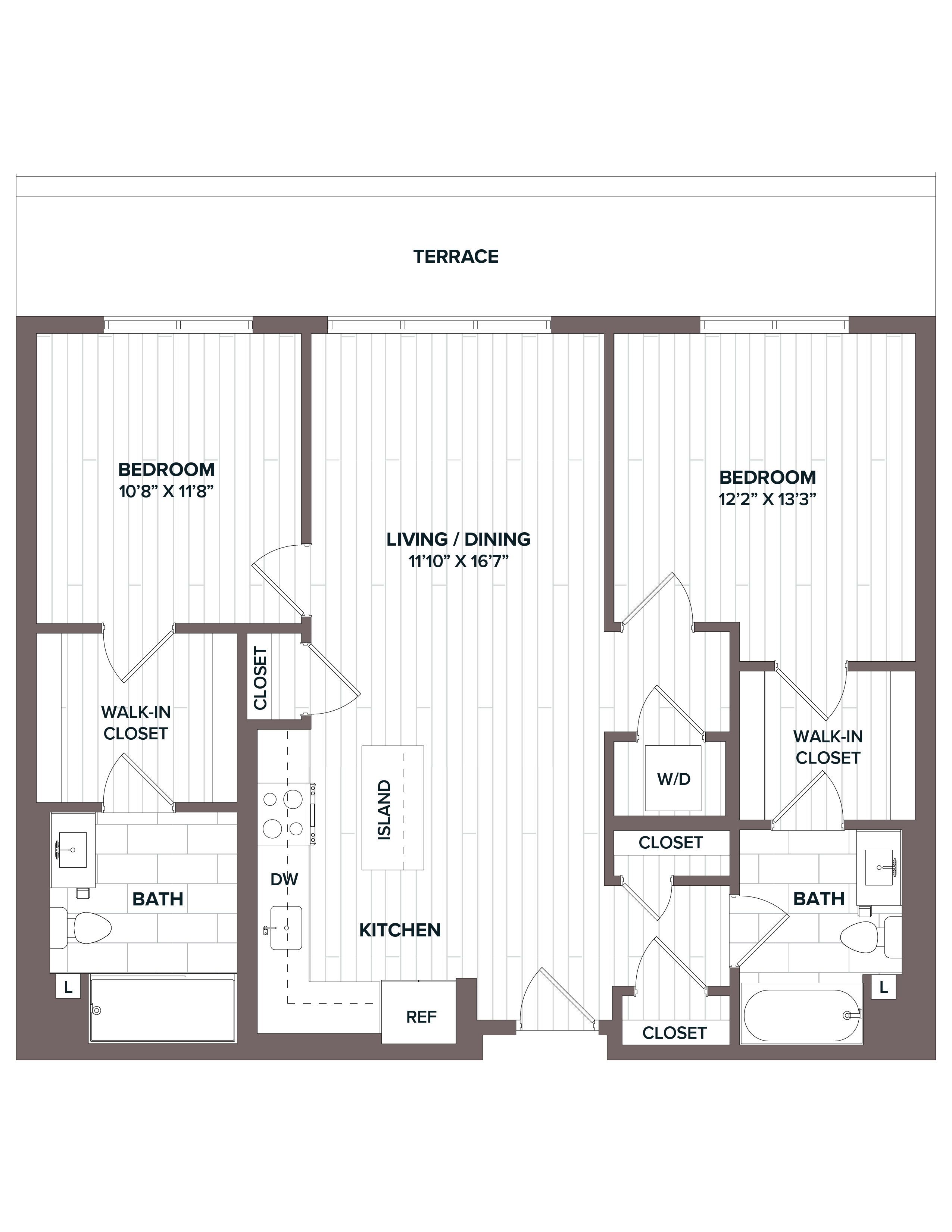 floorplan image of apartment 608